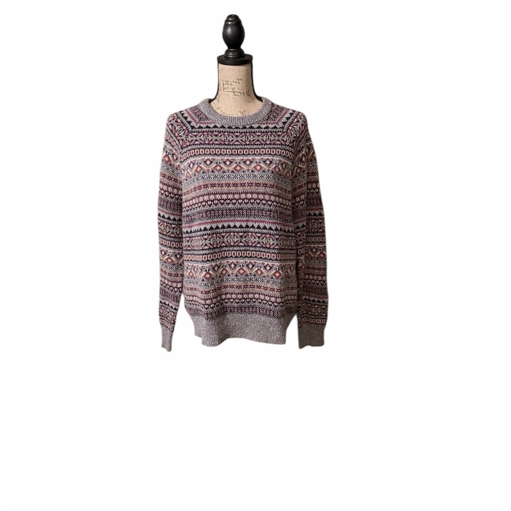 Goodfellow &‎ Co Fair Isle Crewneck Sweater - Wool blend